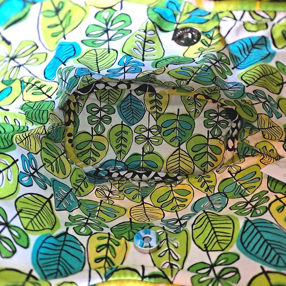 💚 💛 Vera Bradley Green Floral Princess Mini Handbag - Picture 4 of 7